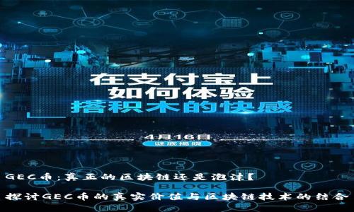 GEC币：真正的区块链还是泡沫？

探讨GEC币的真实价值与区块链技术的结合